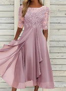 Garden Party Lace Evening Dress