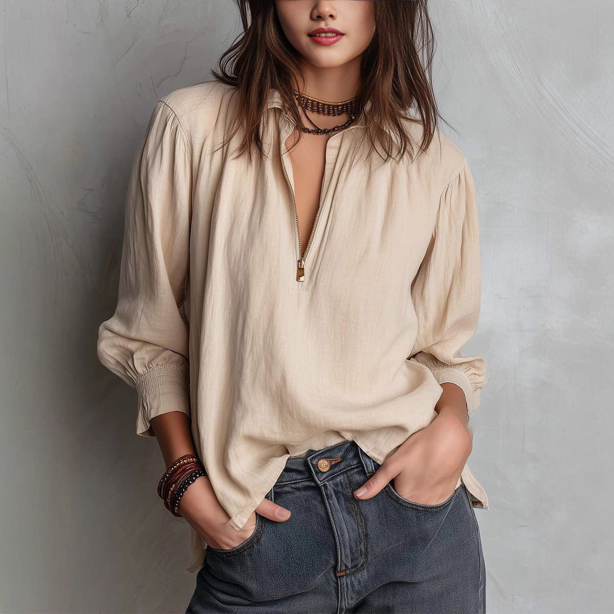 Sonoma Shirt-Collar Pullover