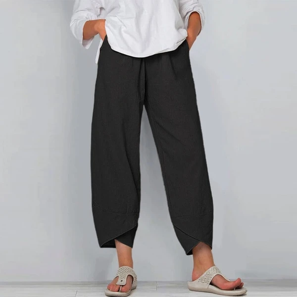 Sardinia Relaxed Cotton-Linen Trousers