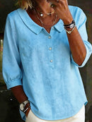 Riviera Relaxed Pullover Blouse