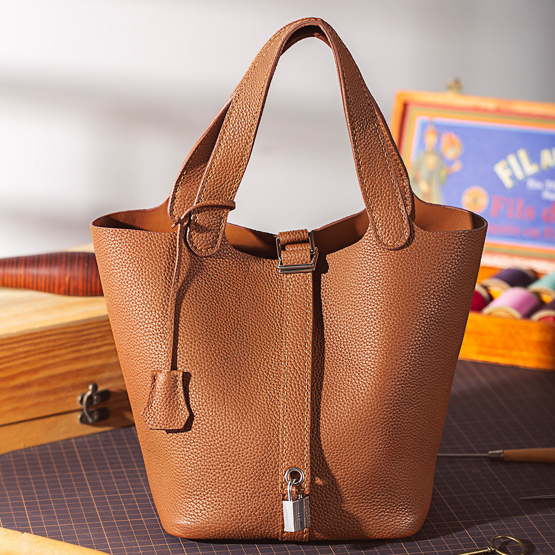 Venetian Soft Leather Top-Handle Tote