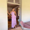 Amalfi Ruffle-Hem Chiffon Dress