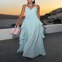 Santorini Pleated Maxi Dress