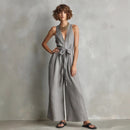 Lisbon V-Neck Cropped Jumpsuit