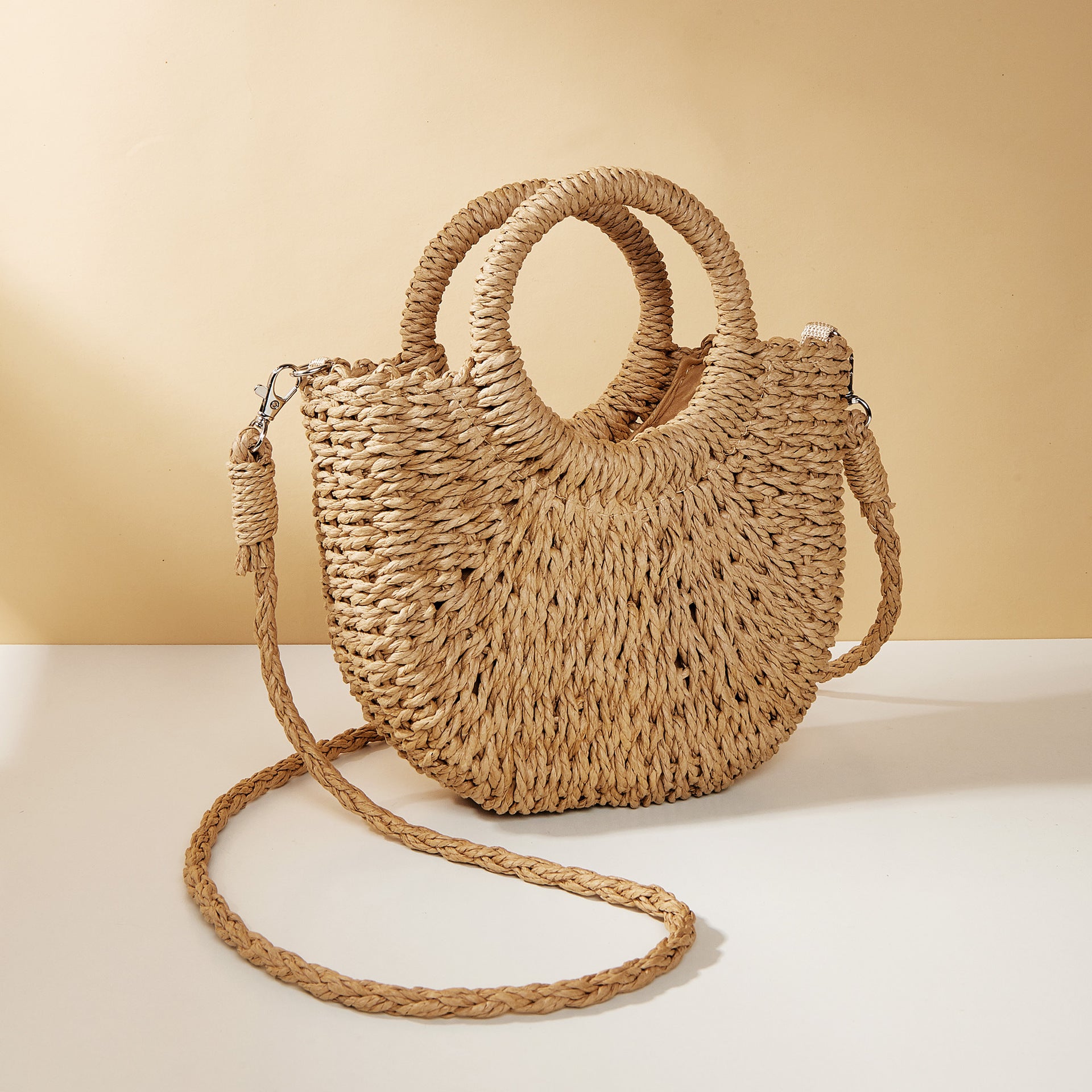 Côte d'Azur Woven Shoulder Bag