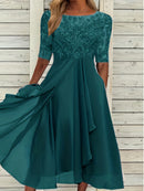 Garden Party Lace Evening Dress