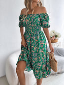 Meadow Square-Neck Ruffle Dress
