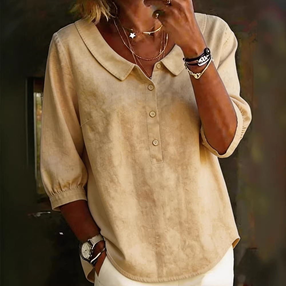 Riviera Relaxed Pullover Blouse