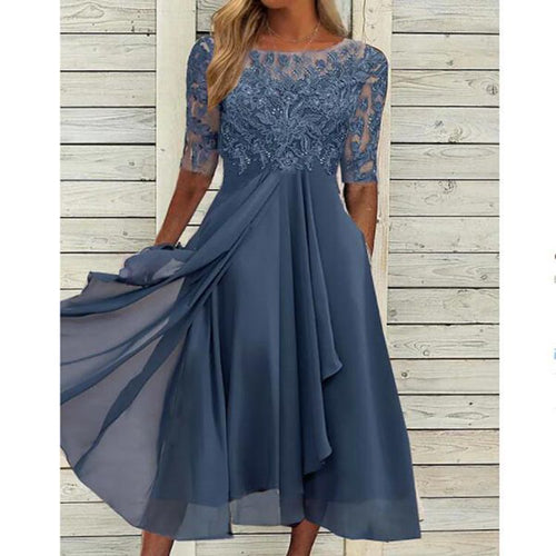 Garden Party Lace Evening Dress