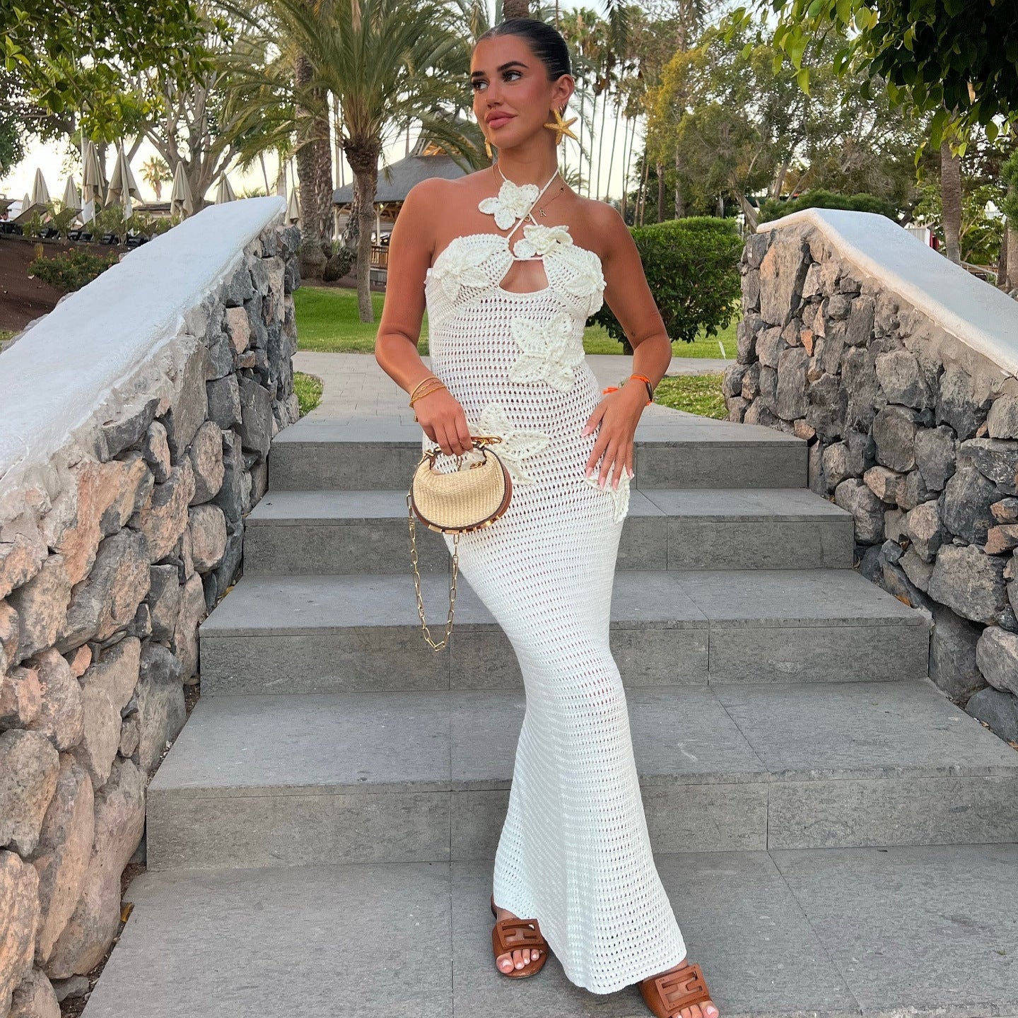 Stargazer Halter Maxi Dress