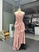 Amalfi Ruffle-Hem Chiffon Dress
