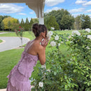 Amalfi Ruffle-Hem Chiffon Dress