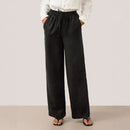Meridian High-Rise Linen Trousers