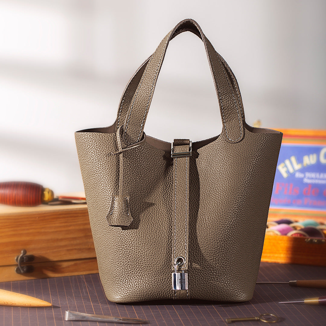 Venetian Soft Leather Top-Handle Tote
