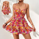 Tropez Lace-Back Floral Mini