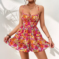 Tropez Lace-Back Floral Mini