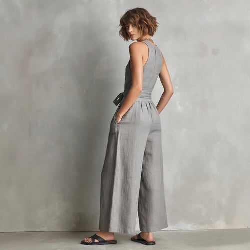 Lisbon V-Neck Cropped Jumpsuit
