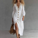 Capri Asymmetric Shirt Dress