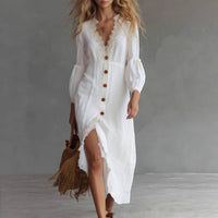 Capri Asymmetric Shirt Dress